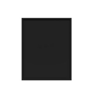 Urban Slim Black Painted Finish Deco Door