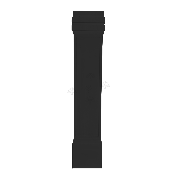 Urban Slim Black Painted Black Deco Leg Flat Design