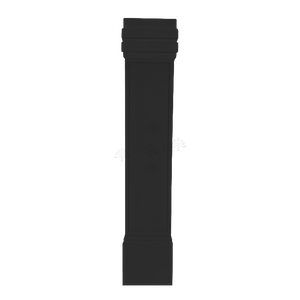 Urban Slim Black Painted Black Deco Leg Flat Design