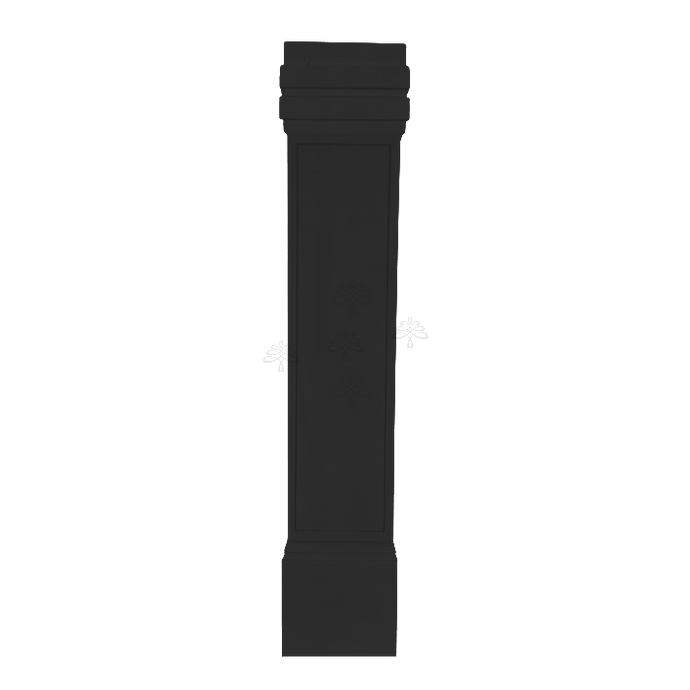 Urban Slim Black Painted Black Deco Leg Flat Design