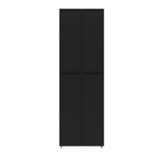 Load image into Gallery viewer, Urban Slim Black Painted Finish Pantry Cabinet with 4 Doors