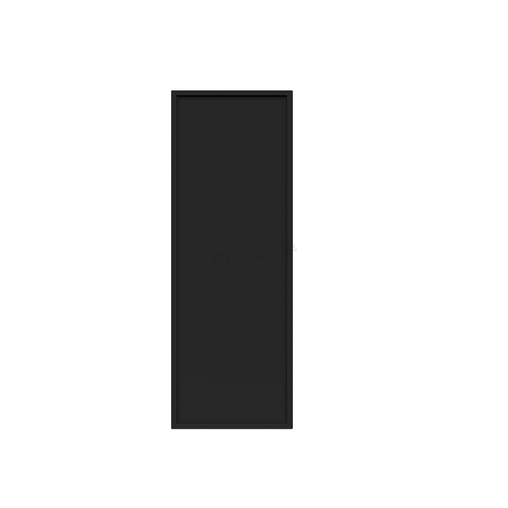 Urban Slim Black Painted Finish Pantry Cabinet Section with 1 Door