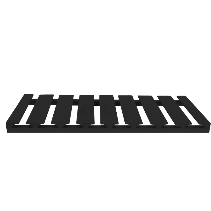 Urban Slim Black Painted Finish Wall Stem Glass Holder