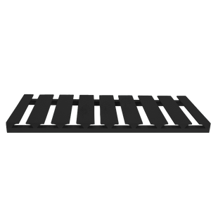Urban Slim Black Painted Finish Wall Stem Glass Holder