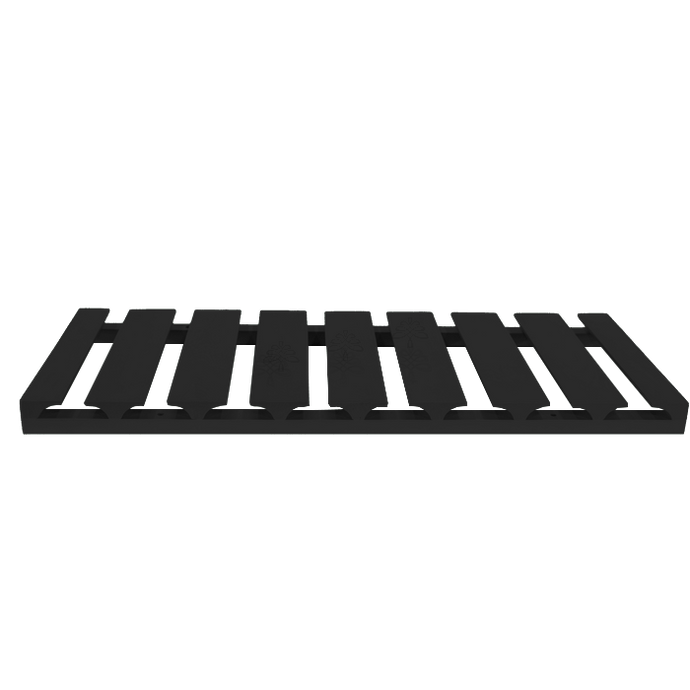 Urban Slim Black Painted Finish Wall Stem Glass Holder