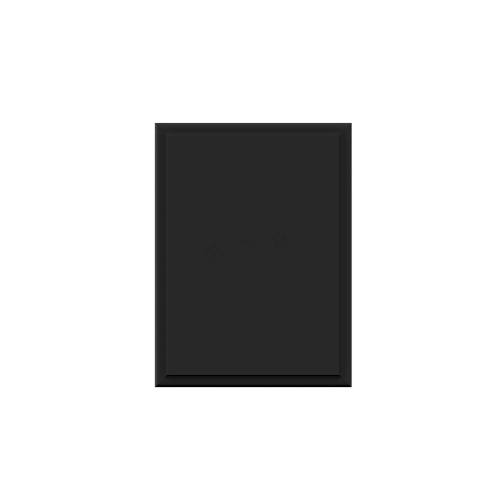 Urban Slim Black Painted Black Square Cube