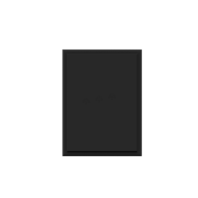 Urban Slim Black Painted Black Square Cube