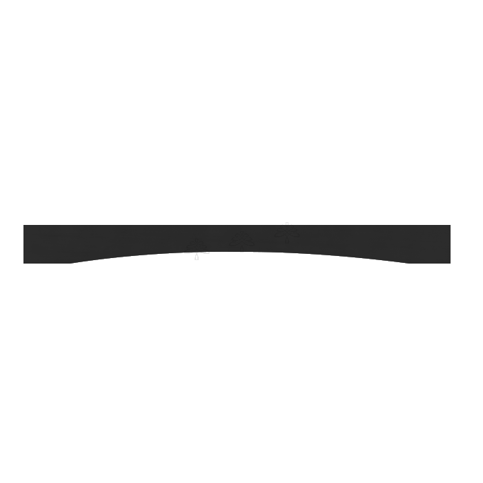 Urban Slim Black Painted Black Plain Valance