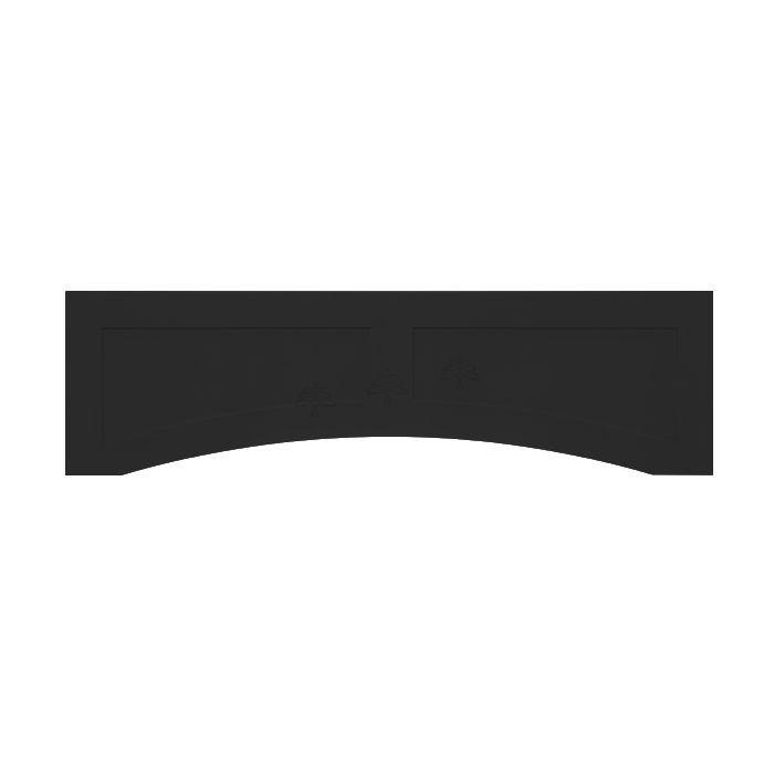 Urban Slim Black Painted Black Recessed Valance