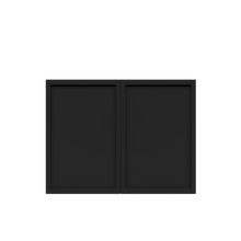 Load image into Gallery viewer, Urban Slim Black Painted Finish Wall Cabinet  with 2 doors