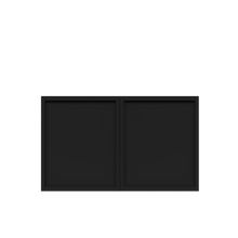 Load image into Gallery viewer, Urban Slim Black Painted Finish Wall Cabinet  with 2 doors