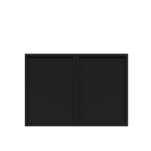 Load image into Gallery viewer, Urban Slim Black Painted Finish Wall Cabinet  with 2 doors