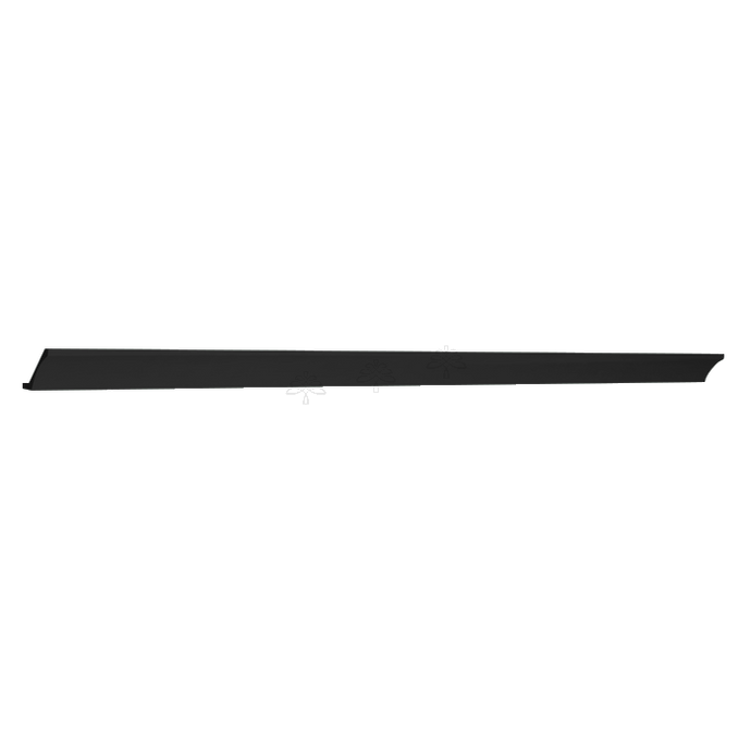Urban Slim Black Painted Black Wall Cove Molding