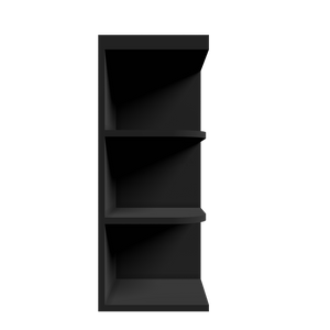 Urban Slim Black Painted Finish Wall Open End Shelf