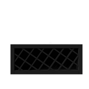 Urban Slim Black Painted Finish Wall Wine Rack Cabinet
