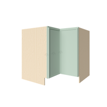 Load image into Gallery viewer, Urban Slim Minty Green Shaker Painted Finish Base Lazy Susan Cabinet