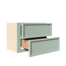 Load image into Gallery viewer, Urban Slim Minty Green Shaker Painted Finish Counter Top Drawers