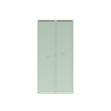 Load image into Gallery viewer, Urban Slim Minty Green Shaker Painted Finish Pantry Cabinet Section with 2 Doors