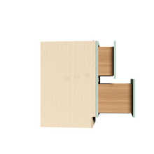 Load image into Gallery viewer, Urban Slim Minty Green Shaker Painted Finish Tall Vanity Drawer Base Cabinet with 2 Drawers