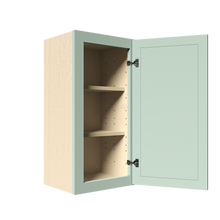 Load image into Gallery viewer, Urban Slim Minty Green Shaker Painted Finish Wall Cabinet