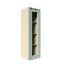 Load image into Gallery viewer, Urban Slim Minty Green Shaker Painted Finish Wall Mullion Door Cabinet