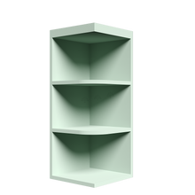 Load image into Gallery viewer, Urban Slim Minty Green Shaker Painted Finish Wall Open End Shelf