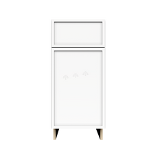 Load image into Gallery viewer, Urban Slim White Shaker Painted Finish Base Cabinet with 1 Drawer 1 Door and 1 Shelf