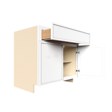 Load image into Gallery viewer, Urban Slim White Shaker Painted Finish Base Cabinet with 1 Drawer 2 Doors and 1 Shelf