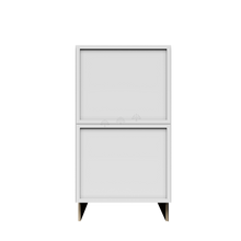 Load image into Gallery viewer, Urban Slim White Shaker Painted Finish Drawer Base Cabinet with 2 Drawers