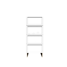 Load image into Gallery viewer, Urban Slim White Shaker Painted Finish Drawer Base Cabinet with 4 Drawers