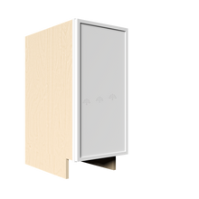 Load image into Gallery viewer, Urban Slim White Shaker Painted Finish Full Height Base Cabinet with 1 Door and 1 Shelf