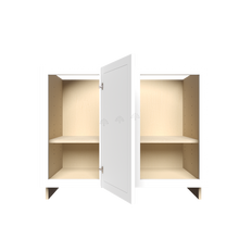 Load image into Gallery viewer, Urban Slim White Shaker Painted Finish Full Height Blind Base Cabinet with 1 Door and 1 Shelf