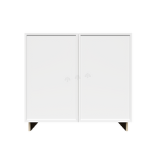 Load image into Gallery viewer, Urban Slim White Shaker Painted Finish Full Height Tall Vanity Base Cabinet with 2 Doors