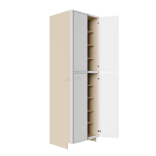 Load image into Gallery viewer, Urban Slim White Shaker Painted Finish Pantry Cabinet with 4 Doors