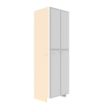 Load image into Gallery viewer, Urban Slim White Shaker Painted Finish Pantry Cabinet with 4 Doors