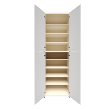 Load image into Gallery viewer, Urban Slim White Shaker Painted Finish Pantry Cabinet with 4 Doors