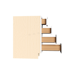 Load image into Gallery viewer, Urban Slim White Shaker Painted Finish Tall Vanity Drawer Base Cabinet with 4 Drawers