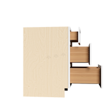 Load image into Gallery viewer, Urban Slim White Shaker Painted Finish Tall Vanity Drawer Base Cabinet with 3 Drawers