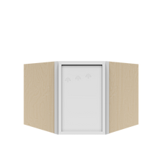 Load image into Gallery viewer, Urban Slim White Shaker Painted Finish Wall Diagonal Corner Cabinet