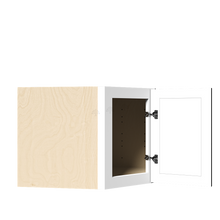Load image into Gallery viewer, Urban Slim White Shaker Painted Finish Wall Diagonal Corner Cabinet