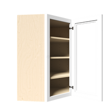 Load image into Gallery viewer, Urban Slim White Shaker Painted Finish Wall Diagonal Mullion Door Cabinet
