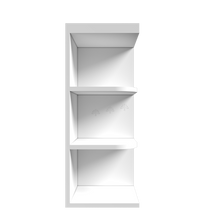 Load image into Gallery viewer, Urban Slim White Shaker Painted Finish Wall Open End Shelf