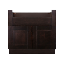 Load image into Gallery viewer, Anchester Series Espresso Shaker Farm Sink Base Cabinet