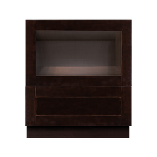 Load image into Gallery viewer, Anchester Series Espresso Shaker Base Microwave with Drawer Cabinet