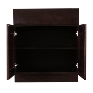 Anchester Espresso Base Cabinet 1 Drawer 2 Doors 1 Adjustable Shelf
