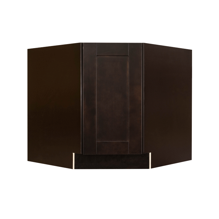 Anchester Espresso Base Diagonal Cabinet 1 Door 1 Adjustable Shelf