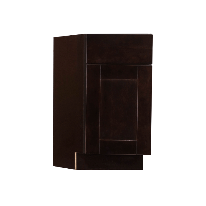 Anchester Espresso Base End Angle Cabinet 1 Fake Drawer 1 Door 1 Adjustable Shelf (Left)