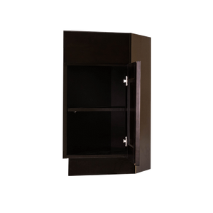 Anchester Espresso Base End Angle Cabinet 1 Fake Drawer 1 Door Adjustable Shelf (Right)