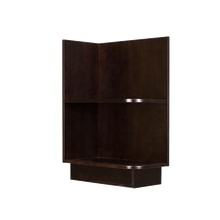 Load image into Gallery viewer, Anchester Espresso Base Open End Shelf 12 inch No Door 1 Fixed Shelf (Left)