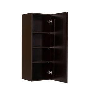 Anchester Espresso Wall Cabinet 1 Door 3 Adjustable Shelves